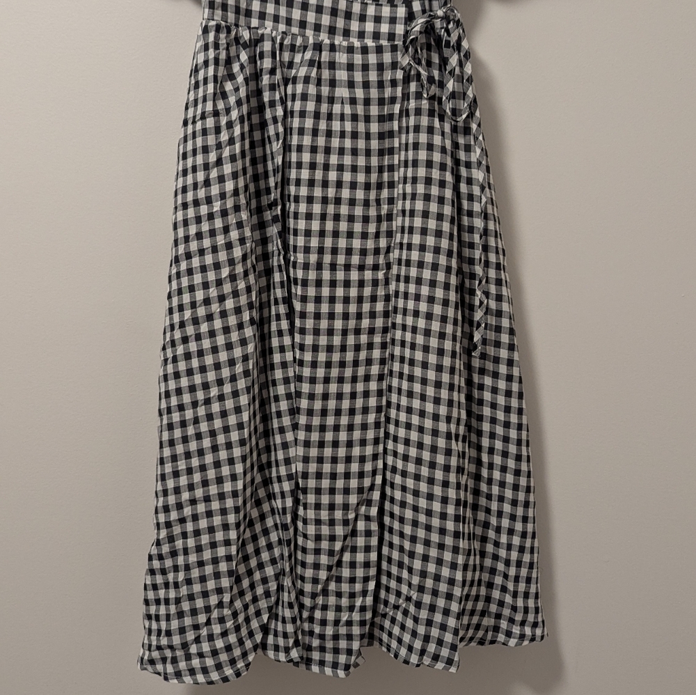 OAK + FORT Plaid Wrap Dress, NWTS - Picture 5 of 13